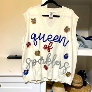 QUEEN OF SPARKLE!! Sweater vest!